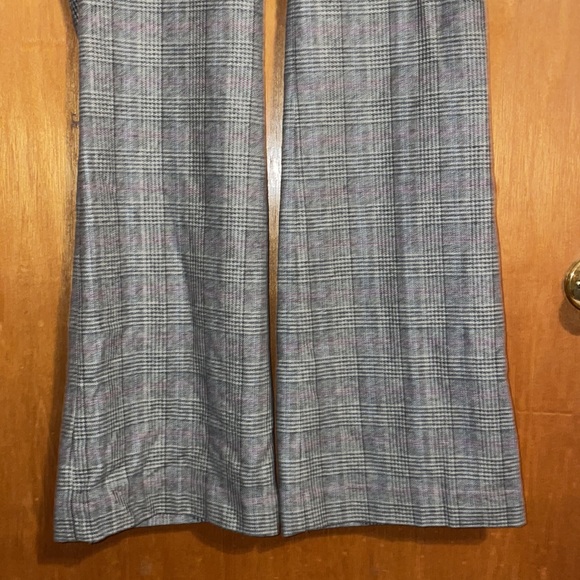 •VICTORIA'S SECRET•BROWN & PINK PLAID FLARE TROUSERS "THE CHRISTIE FIT" SIZE 6 - Picture 5 of 10